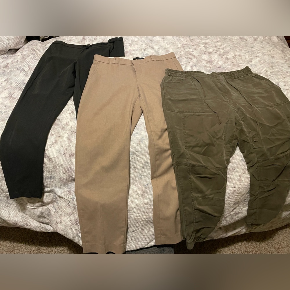Bundle Banana Republic Devon, Ryan, and cargo pants, size 10 and L.